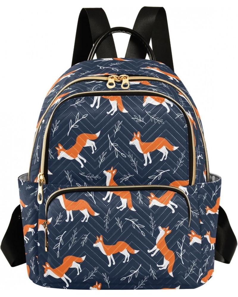 Cute Cartoon Fox Wild Animals Backpack Purse for Women Travel Handbag Shoulder Bag $18.54 Backpacks