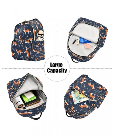 Cute Cartoon Fox Wild Animals Backpack Purse for Women Travel Handbag Shoulder Bag $18.54 Backpacks