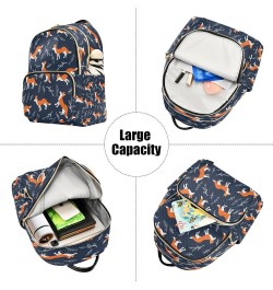 Cute Cartoon Fox Wild Animals Backpack Purse for Women Travel Handbag Shoulder Bag $18.54 Backpacks