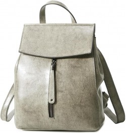 Fashion Backpack Purses for Women Genuine Leather Designer Ladies Shoulder Bags Convertible Travel Crossbody Bags Grey $46.99...