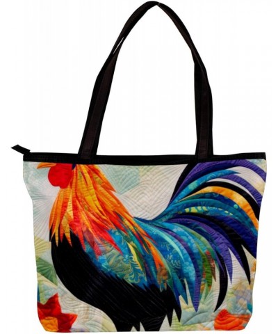 The Tote Bag For Women,Purses For Women,Handbags For Women,Abstract Geometric Rooster Handbags $13.01 Totes