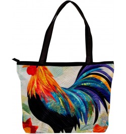 The Tote Bag For Women,Purses For Women,Handbags For Women,Abstract Geometric Rooster Handbags $13.01 Totes