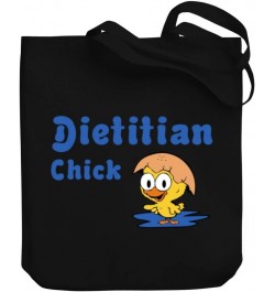 Dietitian Chick Canvas Tote Bag 10.5" x 16" x 4 $23.99 Totes