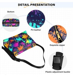 Cute Smile Frog Stripe PU Leather Western Purse Hobo Large Womens Purse Fashion Animal Print Womens Fall Purses Neon Funny Di...