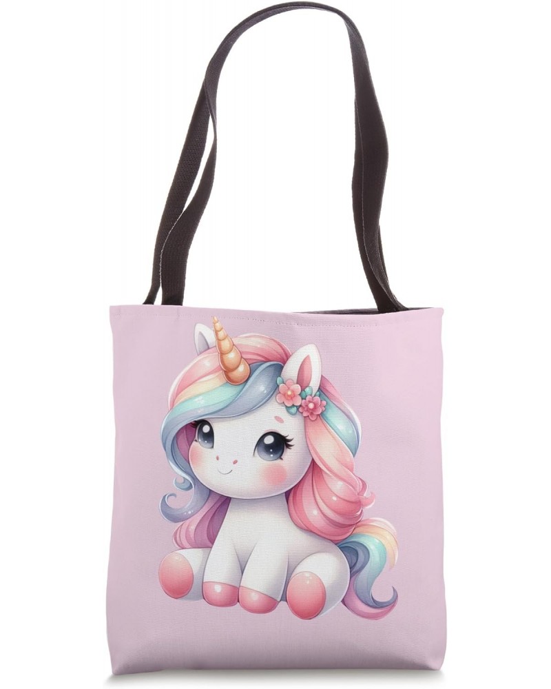 Unicorn Birthday Squad Cute Unicorn Princess Lovers Graphic Tote Bag $12.00 Totes