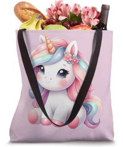 Unicorn Birthday Squad Cute Unicorn Princess Lovers Graphic Tote Bag $12.00 Totes