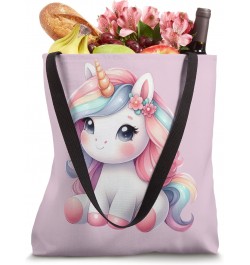 Unicorn Birthday Squad Cute Unicorn Princess Lovers Graphic Tote Bag $12.00 Totes