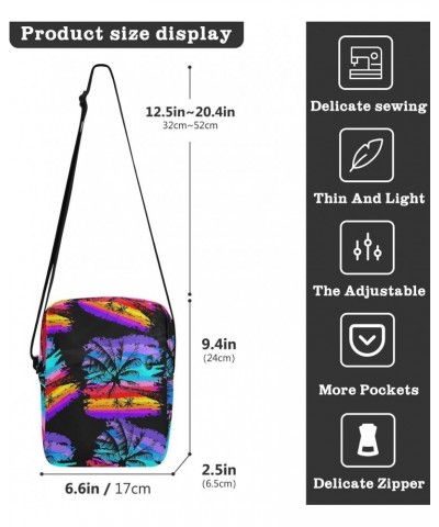 Crossbody Phone Bag Palm Art Printed Small Messenger Shoulder Bag Cash Handbag Wallet Purse(238br3a) $10.34 Crossbody Bags