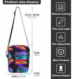 Crossbody Phone Bag Palm Art Printed Small Messenger Shoulder Bag Cash Handbag Wallet Purse(238br3a) $10.34 Crossbody Bags