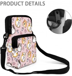 Small Crossbody Bag Travel Tote Double Shoulder Bags Mini Cell Phone Pouch for Men Women Kids Guinea Pig $13.25 Crossbody Bags