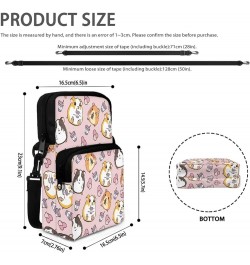 Small Crossbody Bag Travel Tote Double Shoulder Bags Mini Cell Phone Pouch for Men Women Kids Guinea Pig $13.25 Crossbody Bags