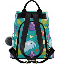 Backpack Purse for Women Fashion Travel Anti-theft Cute Elephant Theme Daypack Casual Shoulder Bag Medium Size $25.64 Backpacks