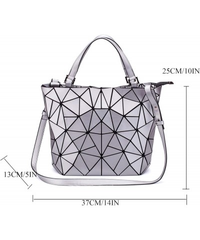 Geometric Lattice Top-handle Handbag for Women Matte Tote Purse Handbags Geometry Shoulder Bag 002bronze $15.89 Travel Gear