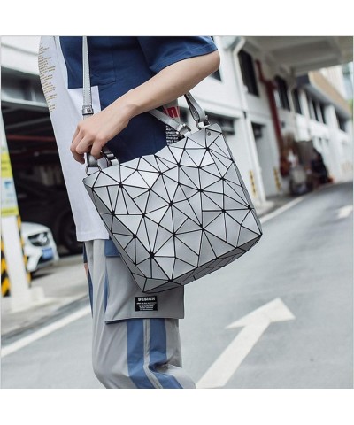 Geometric Lattice Top-handle Handbag for Women Matte Tote Purse Handbags Geometry Shoulder Bag 002bronze $15.89 Travel Gear