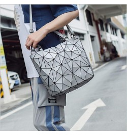 Geometric Lattice Top-handle Handbag for Women Matte Tote Purse Handbags Geometry Shoulder Bag 002bronze $15.89 Travel Gear