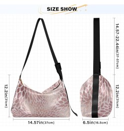 Womens Crossbody Sling Bag Rose Gold Elegant Texture Abstract Pattern Shoulder Bags Girls Trendy Waterproof Bag Rose Gold Lux...