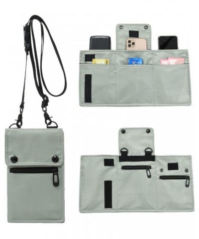 Nylon Cell Phone Bag with Adjustable Strap, Crossbody Bag Shoulder Bag for Men and Women (Gray) Black $16.22 Totes