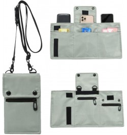 Nylon Cell Phone Bag with Adjustable Strap, Crossbody Bag Shoulder Bag for Men and Women (Gray) Black $16.22 Totes