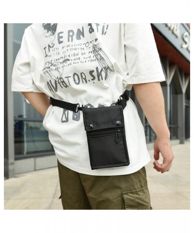 Nylon Cell Phone Bag with Adjustable Strap, Crossbody Bag Shoulder Bag for Men and Women (Gray) Black $16.22 Totes