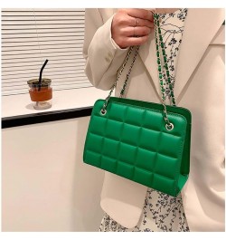 Square indentation casual one shoulder crossbody chain small square bag Green $10.14 Crossbody Bags