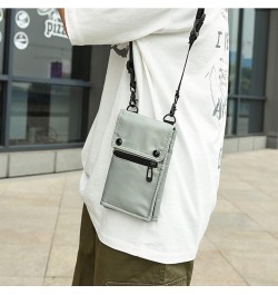 Nylon Cell Phone Bag with Adjustable Strap, Crossbody Bag Shoulder Bag for Men and Women (Gray) Black $16.22 Totes