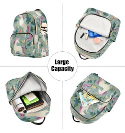 Fashion Backpack Mini Backpack Purse Casual Daily Backpack Purple Hair Unicorn for Travel for College Work Medium $16.34 Back...