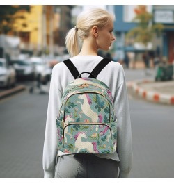 Fashion Backpack Mini Backpack Purse Casual Daily Backpack Purple Hair Unicorn for Travel for College Work Medium $16.34 Back...