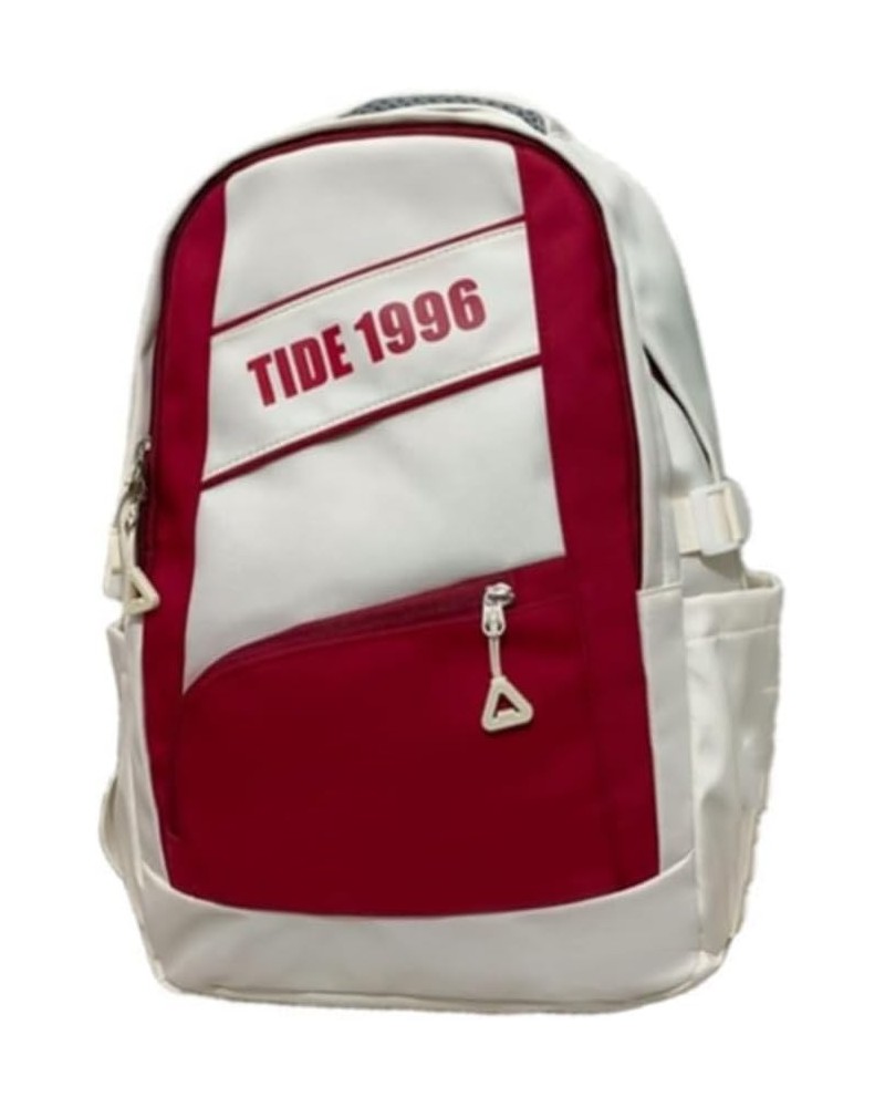 The retro large-capacity backpack trend goes with everything backpack for men and women (Black) White $20.59 Backpacks