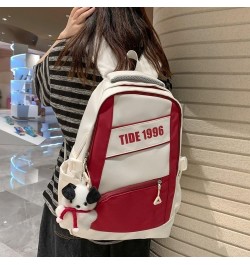 The retro large-capacity backpack trend goes with everything backpack for men and women (Black) White $20.59 Backpacks