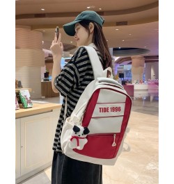 The retro large-capacity backpack trend goes with everything backpack for men and women (Black) White $20.59 Backpacks