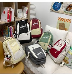 The retro large-capacity backpack trend goes with everything backpack for men and women (Black) White $20.59 Backpacks