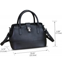 Genuine Leather Satchel Handbag for Women Purse Top Handle Bags Handmade Vintage Crossbody Bag Purses Darkgrey $62.92 Satchels