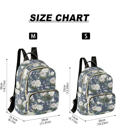 Rose Flower and Cactus Women's Backpack Purse Causal Daypack Work Travel College Business Trip Bag Shoulder Bag Medium $14.71...