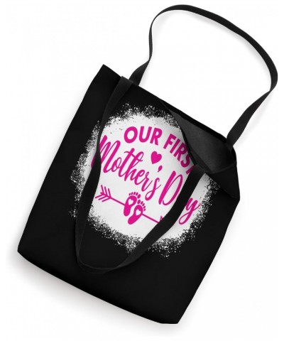 Our First Mother's Day Soon To Be Mom Pregnancy mom pink Tote Bag $9.84 Totes