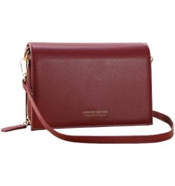 Ladies One Shoulder Messenger Bag Fashion Small Square Bag Ladies Wallet (Color : D) E $31.57 Wallets