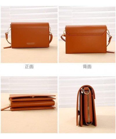 Ladies One Shoulder Messenger Bag Fashion Small Square Bag Ladies Wallet (Color : D) E $31.57 Wallets