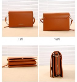 Ladies One Shoulder Messenger Bag Fashion Small Square Bag Ladies Wallet (Color : D) E $31.57 Wallets