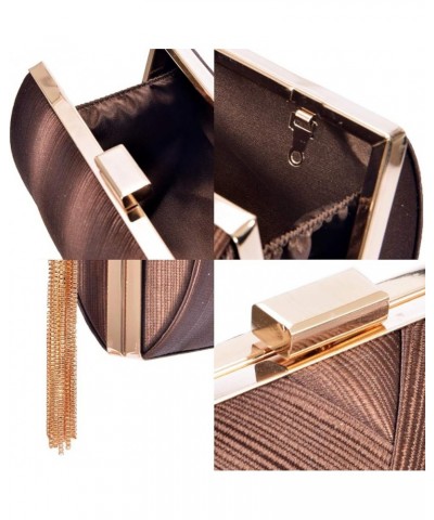 Womens Evening Clutch Bag Designer Evening Handbag Hand Bag,Lady Party Wedding Clutch Purse Elegant Tassel-brown $11.99 Eveni...