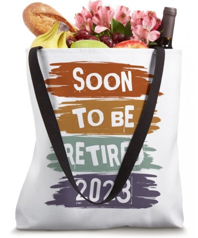 Soon To Be Retired 2023 For Men Funny Retirement Vintage Tote Bag $10.00 Totes