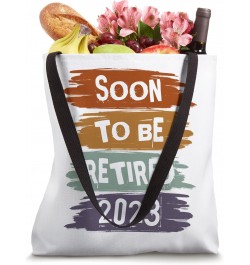 Soon To Be Retired 2023 For Men Funny Retirement Vintage Tote Bag $10.00 Totes