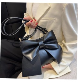 bowknot shoulder bag handbags for women fashion women handbag square tote bags single shoulder bag Black $10.01 Totes