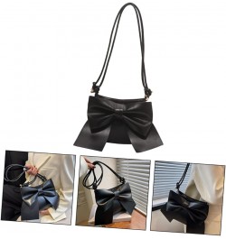 bowknot shoulder bag handbags for women fashion women handbag square tote bags single shoulder bag Black $10.01 Totes