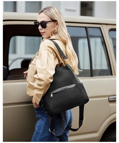 Womens Backpack Purse Fashion Leather Large Travel Bag Ladies Shoulder Bags Black Top Zip-3 Brown $20.39 Backpacks