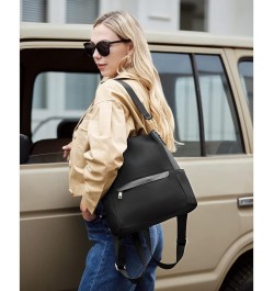 Womens Backpack Purse Fashion Leather Large Travel Bag Ladies Shoulder Bags Black Top Zip-3 Brown $20.39 Backpacks