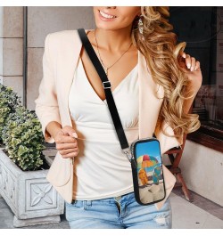 Small Crossbody Cell Phone Purse for Women, Lightweight Mini Shoulder Bag Wallet Cell Phone Purse For Smartphones, Cards, Gla...