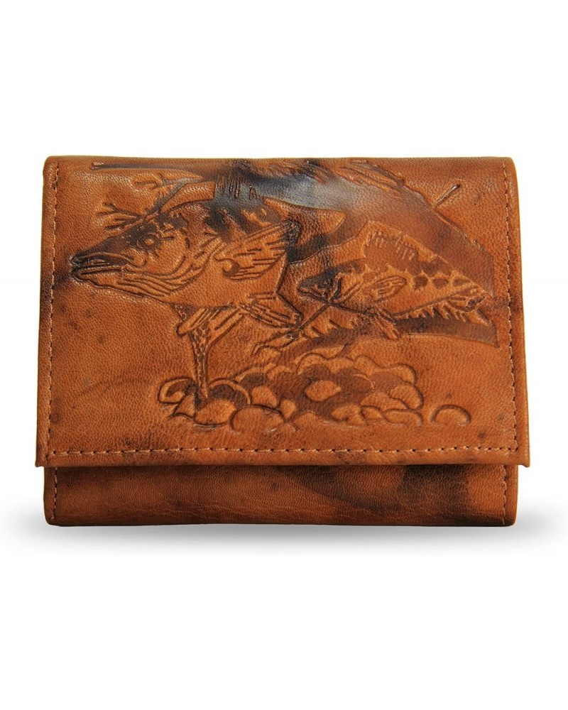 Outdoor Scene Embossed Trifold Wallet Walleye $18.11 Wallets