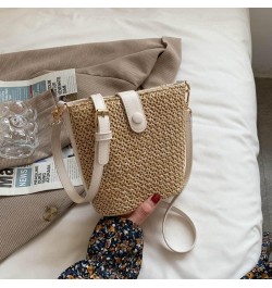 Straw Crossbody Bag for women tassel handmade shoulder bag Casual Beach Summer Beach Bucket Clutch Straws Wallet White $11.50...