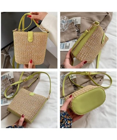 Straw Crossbody Bag for women tassel handmade shoulder bag Casual Beach Summer Beach Bucket Clutch Straws Wallet White $11.50...