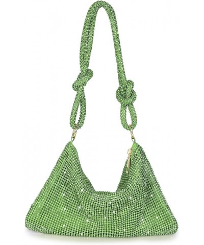 Rhinestone Purse Glitter Small Bag Sparkly Evening Women Sequin Clutch Green $8.54 Evening Bags