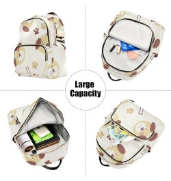 Cartoon Animal Deer Women's Backpack Wallet Casual Small Backpack Fashion Women's Travel Bag School Backpack Color267 Small $...